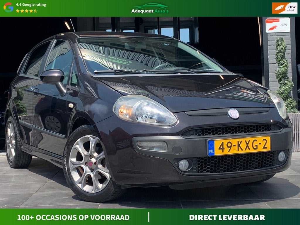 Fiat Punto Evo 1.4 Racing|1e eig|NAP|Cruise|Airco|El.Ramen, Auto's, Voorwielaandrijving, Euro 5, Stof, Huisgarantie