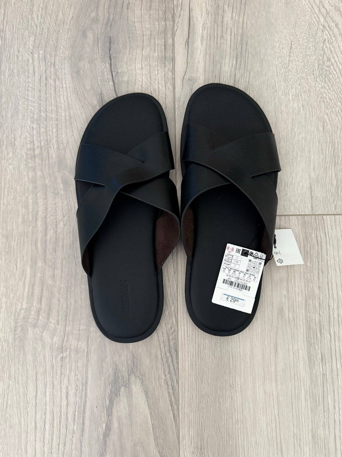 Zara Man Sandalen, Zwart, Nieuw, Ophalen, Sandalen