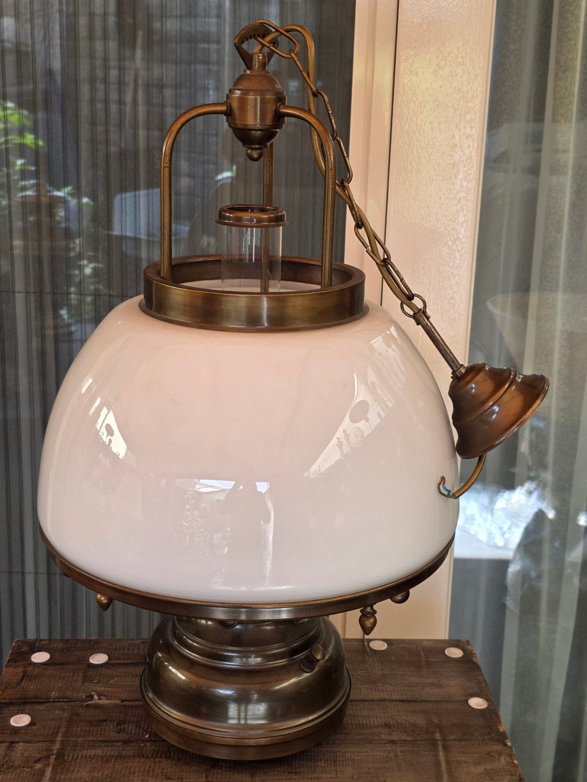 zeer mooie nostalgische lamp, Ophalen of Verzenden
