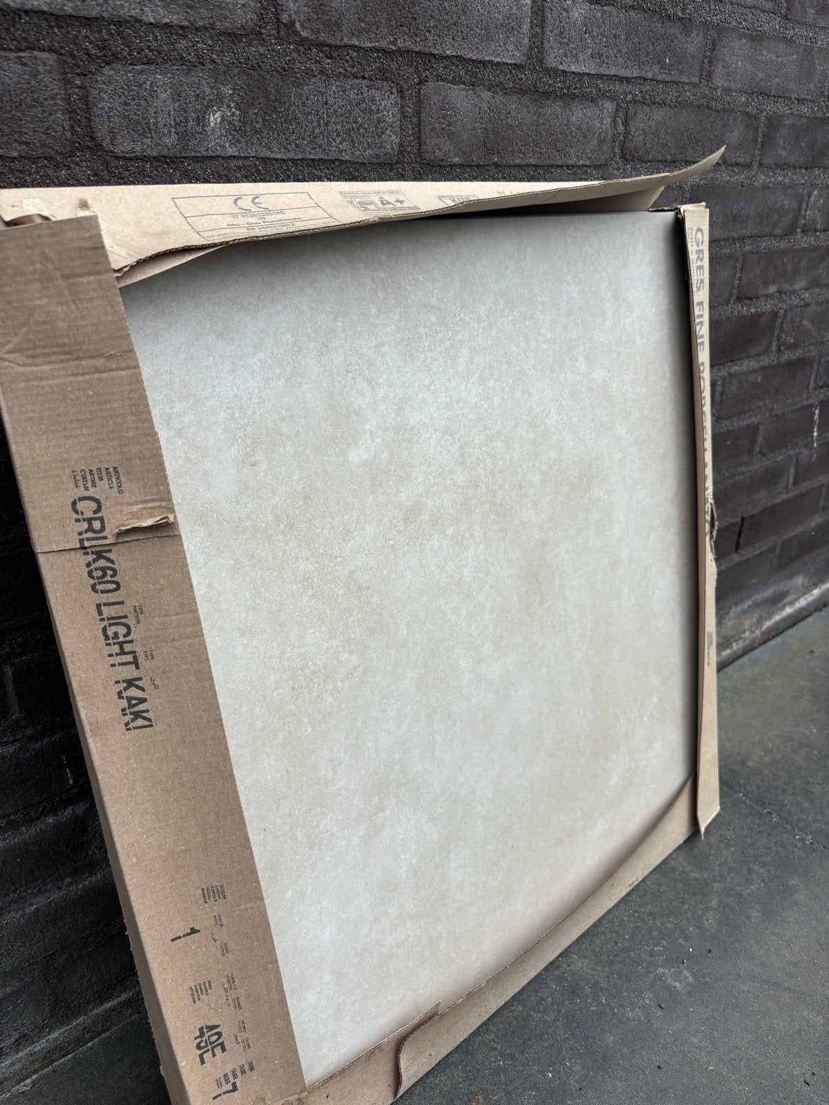 8 Gres Porcellanato vloertegels 6060 cm Licht Kaki – nieuw, Ophalen, 60 cm of meer, 40 tot 60 cm, Keramiek