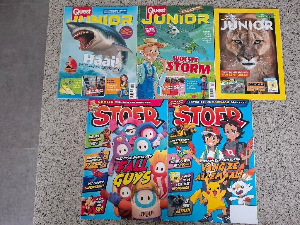 QUEST JUNIOR 2X NATIONAL GEOGRAPHIC JUNIOR 1X, STOER 2X, Boeken, Tijdschriften en Kranten, Ophalen of Verzenden, Zo goed als nieuw