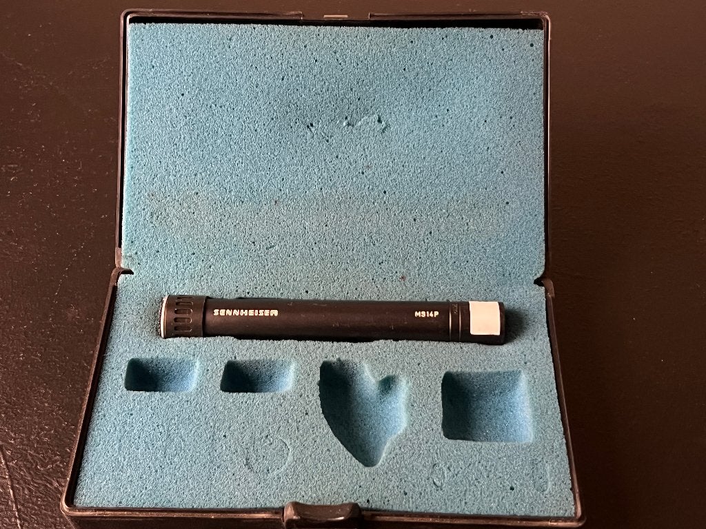 Sennheiser MKE 4012 op MS14P power supply, Muziek en Instrumenten, Microfoons, Ophalen of Verzenden, Gebruikt, Overige typen