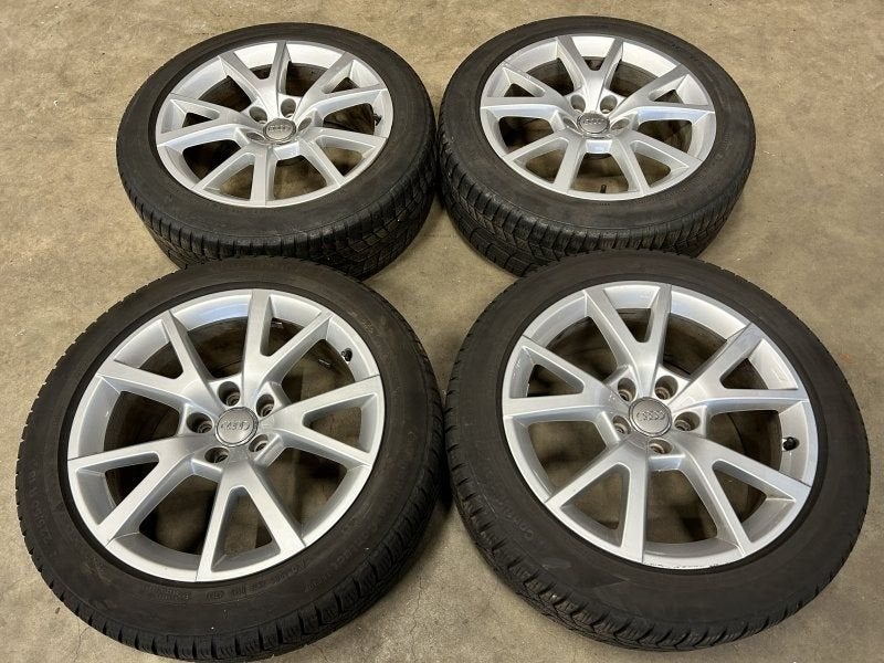 18 inch originele velgen + winterbanden Audi A6 4G0071498, 18 inch, Gebruikt, -, -