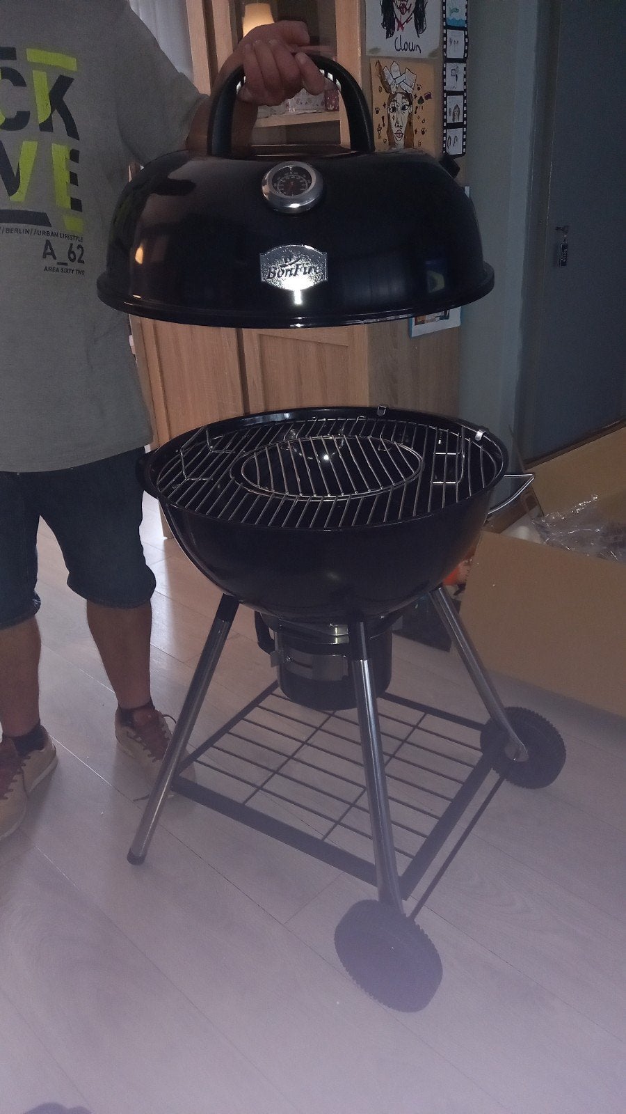 nieuwe houtskoolbarbecue merk bonfire, Tuin en Terras, Ophalen, Nieuw