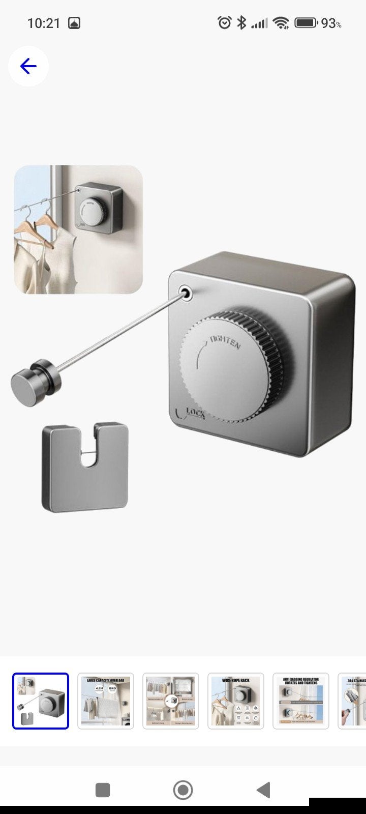 Uitschuifbare Waslijn - Compact & Ruimtebesparend (nieuw), Ophalen of Verzenden