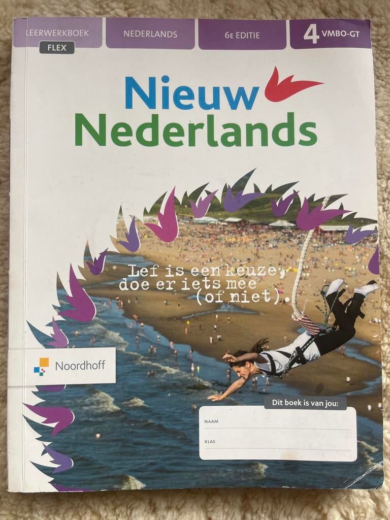 Nieuw Nederlands 4 VMBO-GT Leerwerkboek 6e editie, Ophalen of Verzenden, Gelezen, VMBO, Nederlands