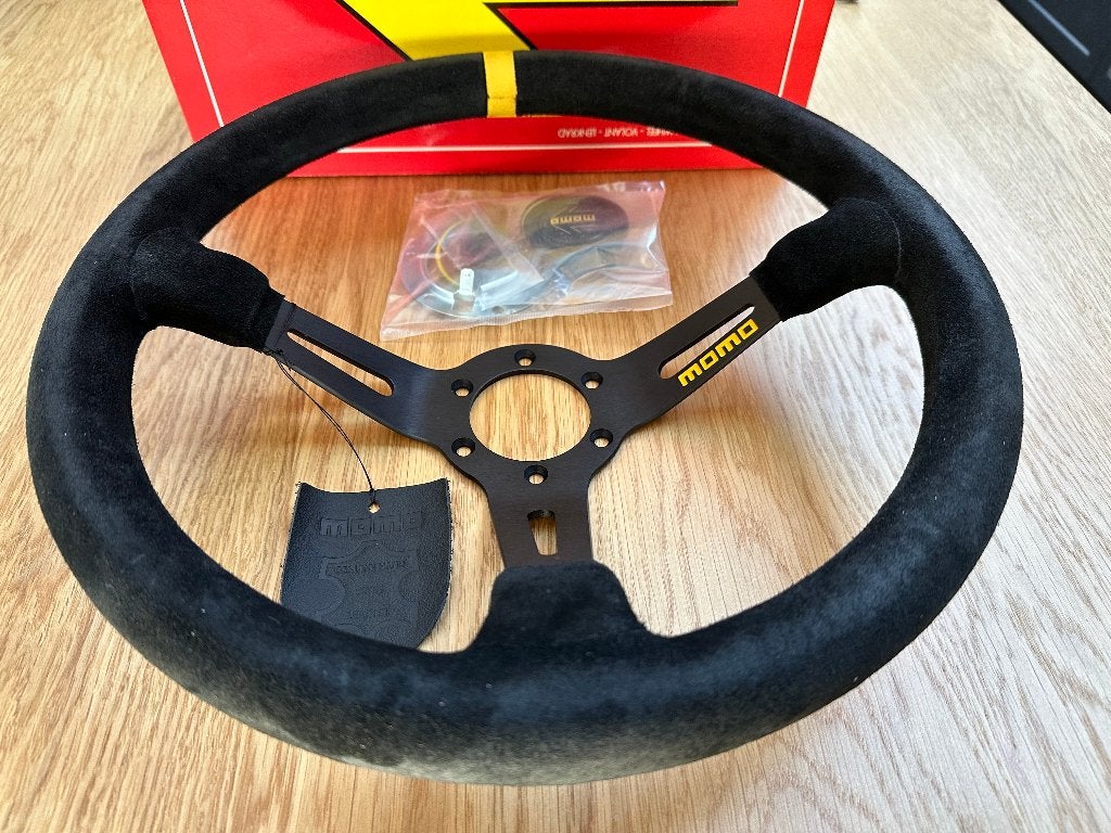 Momo MOD. 08 350mm suede alcantara sportstuur stuur, Ophalen of Verzenden