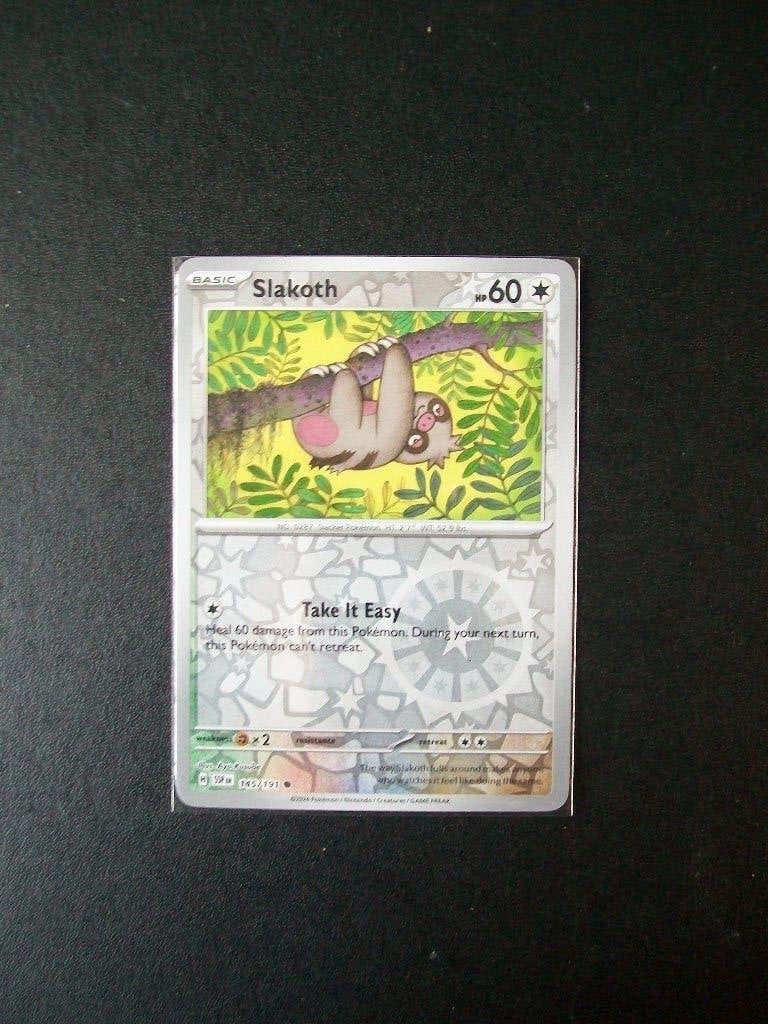 3247. Nieuwe Pokemon Kaart holofoil SLAKOTH HP 60 (145/191), Verzenden, Nieuw, Losse kaart, Foil