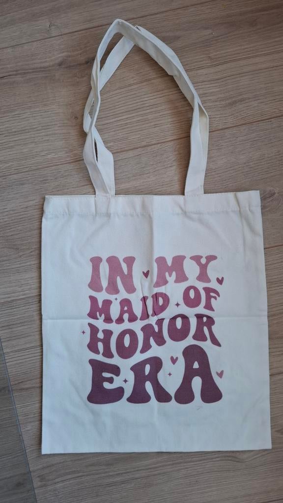 Totebag voor bruidsmeisje, Ophalen of Verzenden, Nieuw, Overige typen