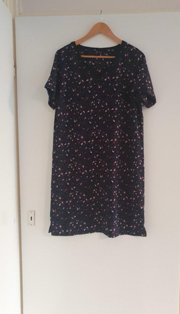 Jurk, Blauw, Zo goed als nieuw, Knielengte, Hema