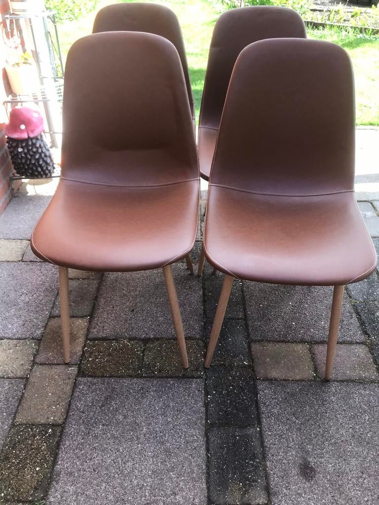 4 eetkamerstoelen, Ophalen, Zo goed als nieuw, Overige kleuren, Vier