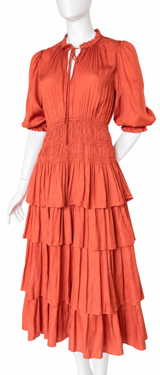 MAJE SCHITTERENDE JURK MAAT 36, NEW €290,- ALS NIEUW 🧡🧡🧡, Ophalen of Verzenden, Zo goed als nieuw, Roze, Onder de knie