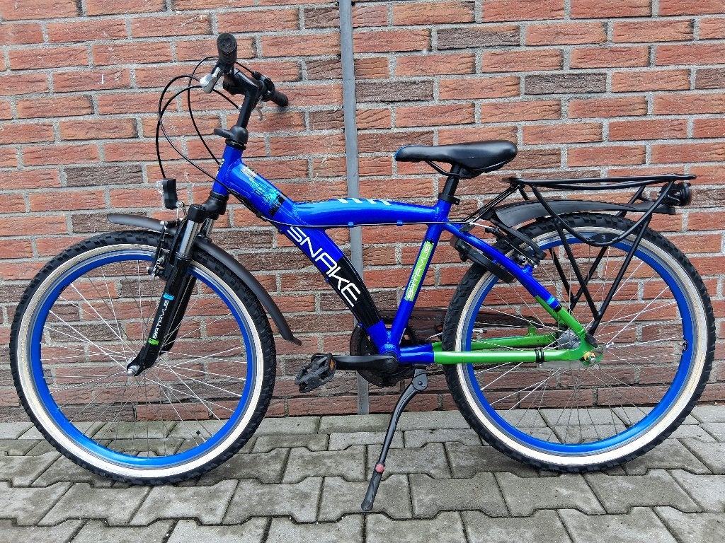 Zeer nette Batavus Snake 24 inch. blauw-groen., Ophalen, Batavus, Zo goed als nieuw, Terugtraprem