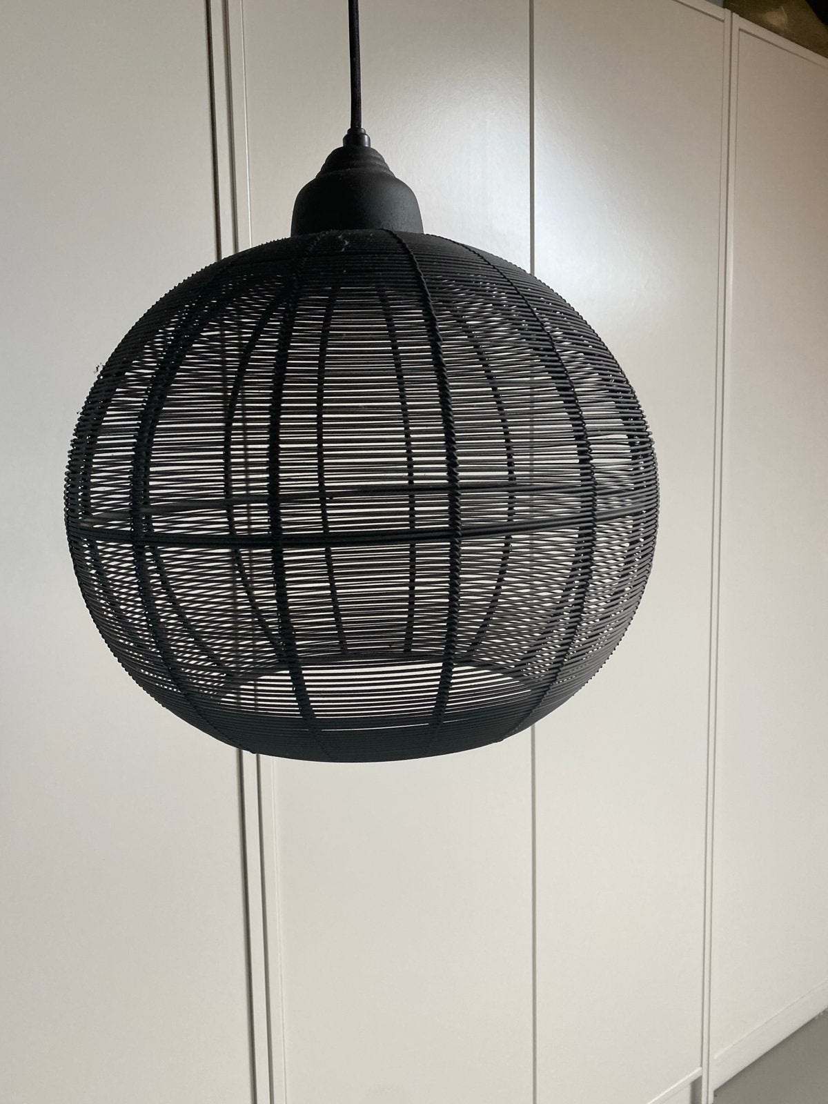 2x Pronto Montorio Hanglamp Mila Cement - Ø 32 cm, Ophalen, Zo goed als nieuw, Metaal, Overige fittingen
