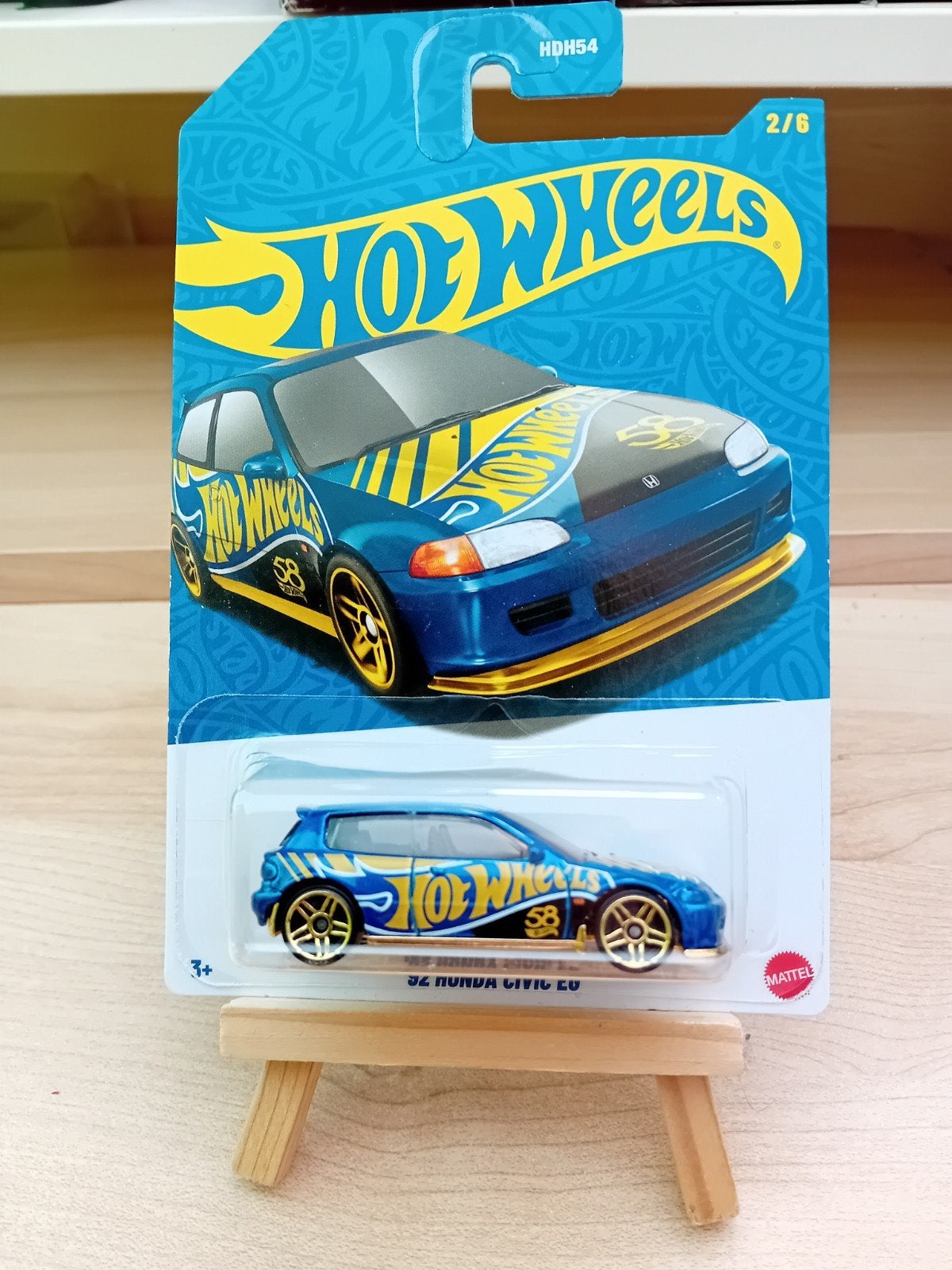 Hot Wheels Honda Civic EG 58TH Anniversary, Hobby en Vrije tijd, Modelauto's | Overige schalen, Ophalen of Verzenden, Nieuw, Auto