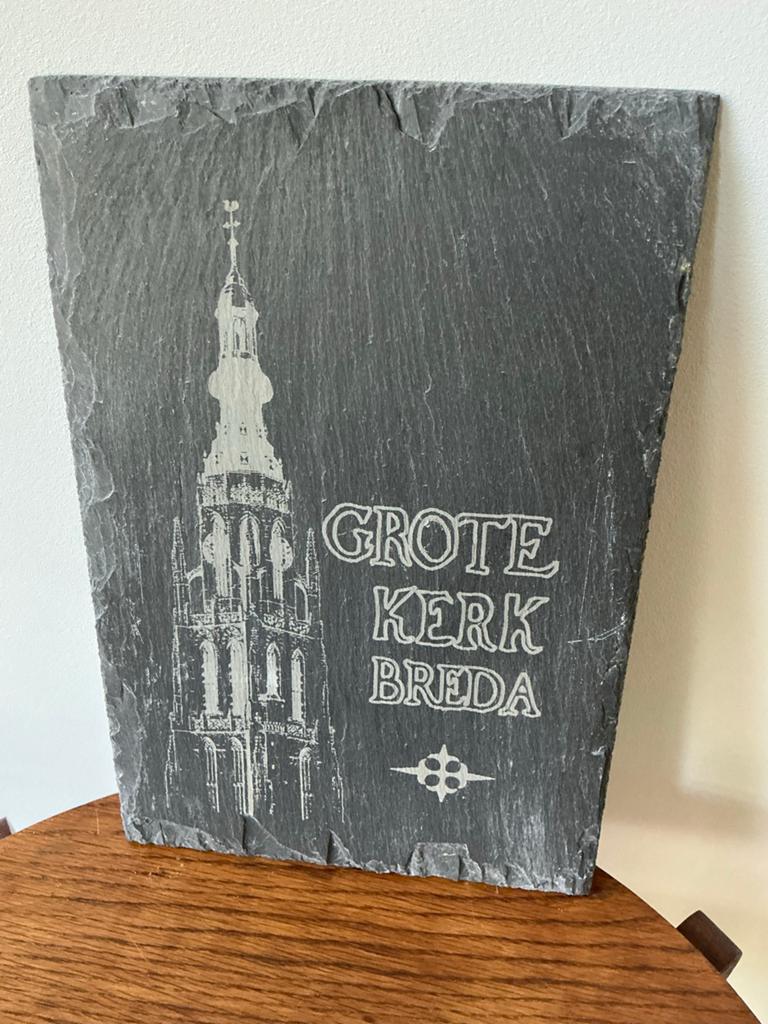 Leisteen decoratie Grote Kerk Breda, Ophalen, Gebruikt, Overige stijlen, Grijs