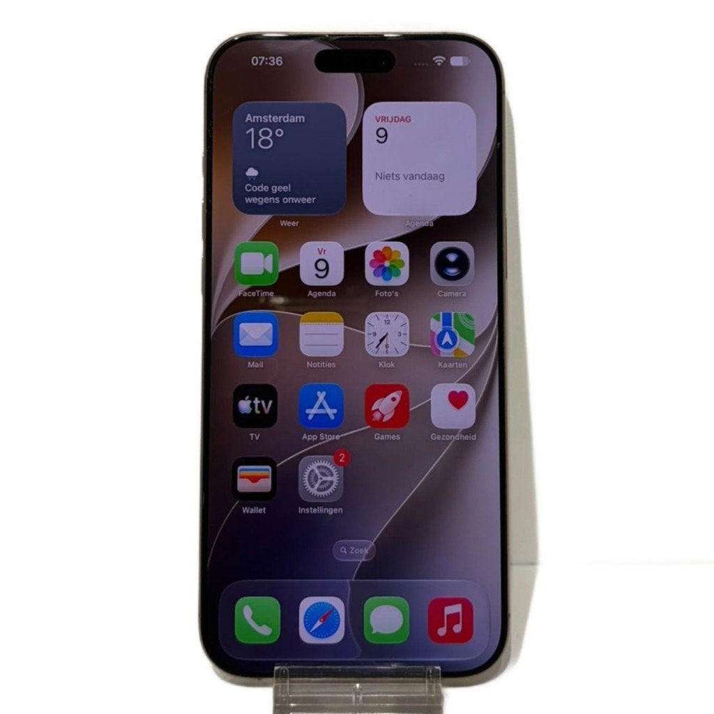 iPhone 16 Pro Max 256GB Natural Titanium Accu:91% ZGAN Los, 256 GB, IPhone 16 Pro Max, Ophalen of Verzenden, Zo goed als nieuw