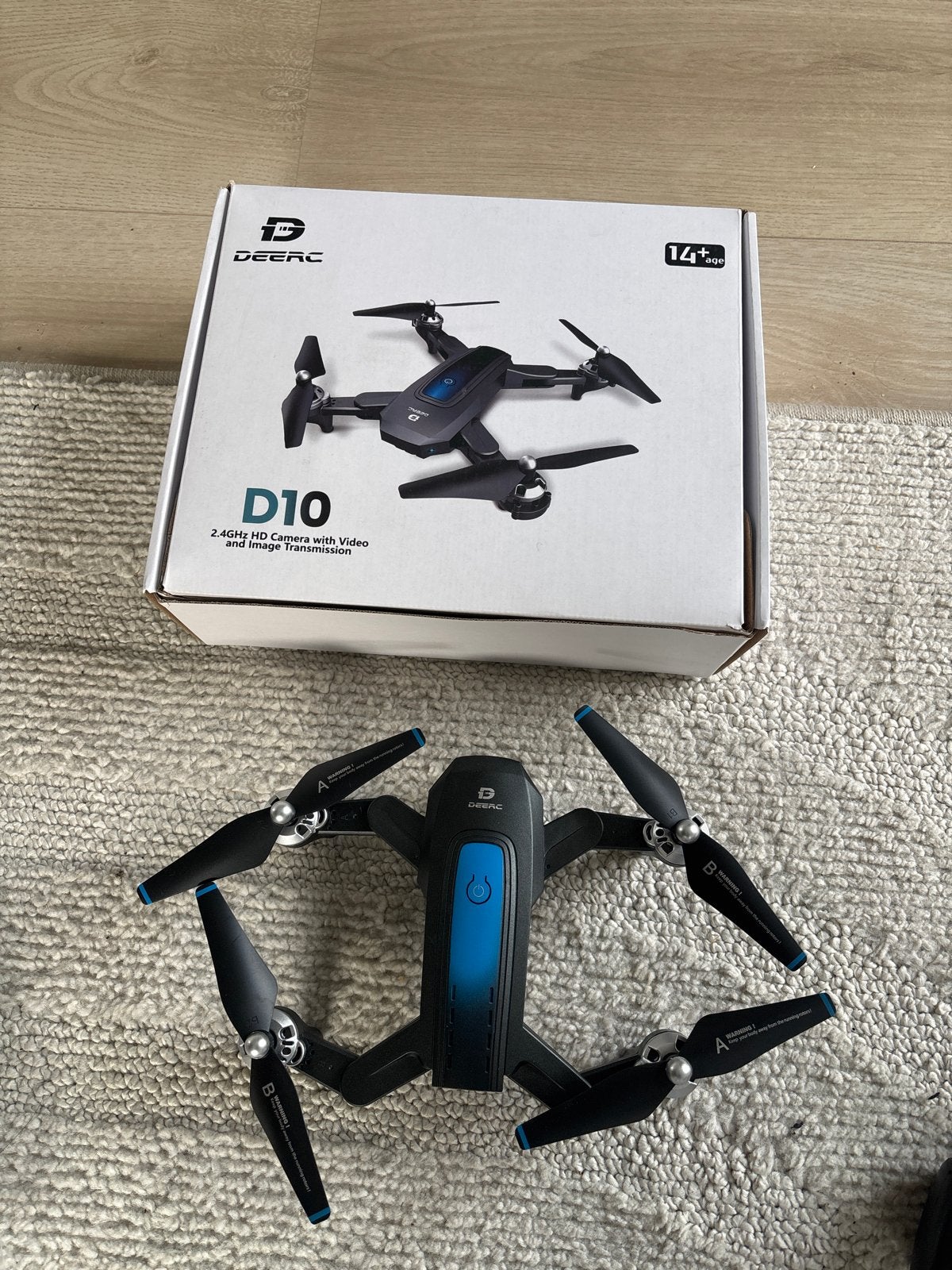 DEERC D10 Drone met HD Camera en Afstandsbediening, 30 tot 45 minuten, Cameradrone, 100 tot 1000 meter, Overige merken