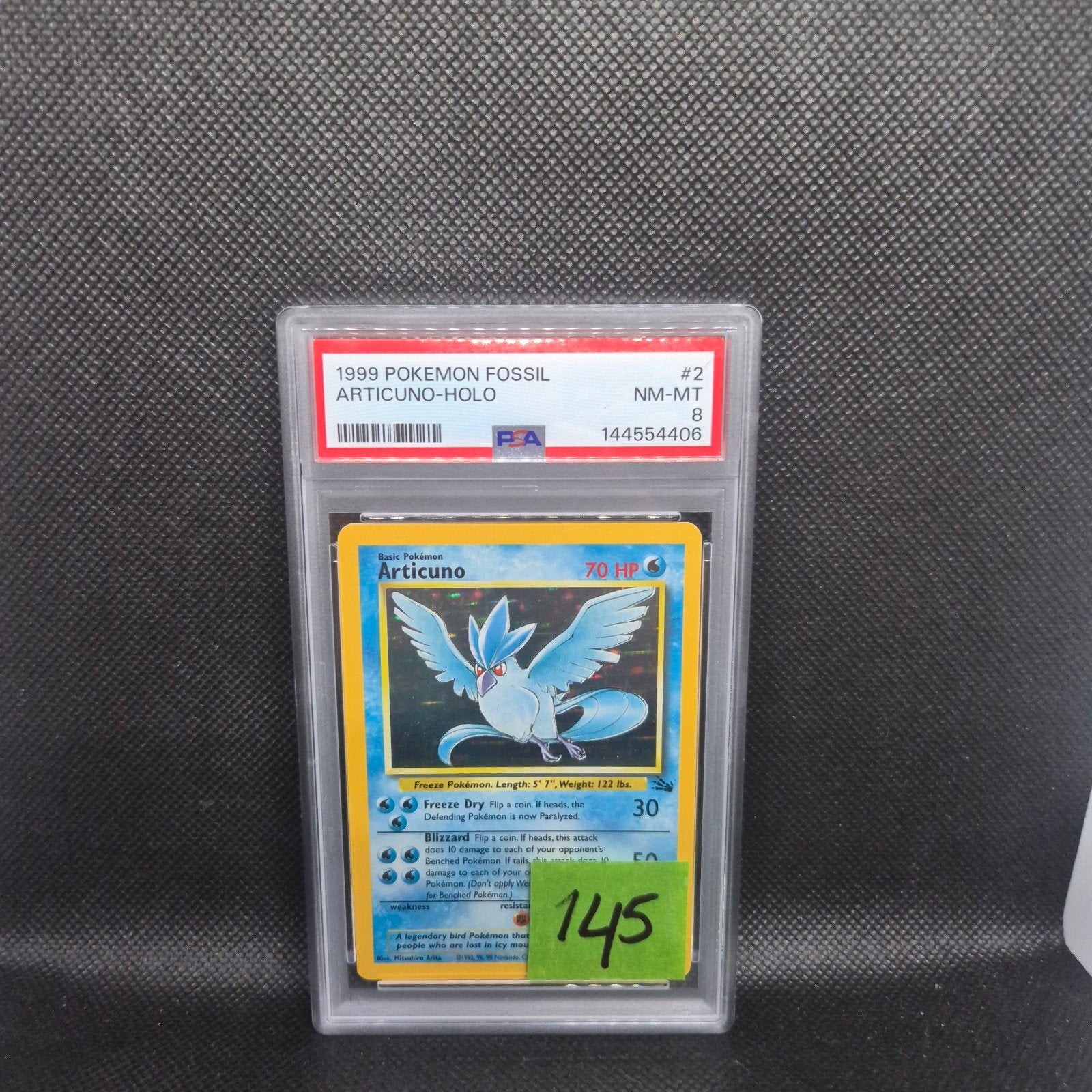 Articuno Holo Fossil PSA 8, Ophalen of Verzenden, Zo goed als nieuw