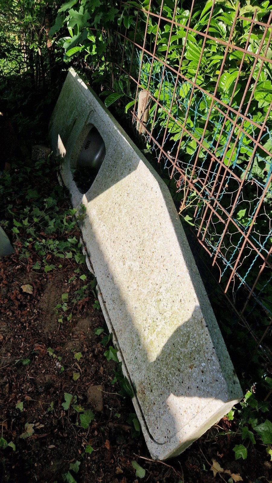 Oud blad terrazzo beton voor buitenkeuken - gratis ophalen, Ophalen of Verzenden, Gebruikt, Gas
