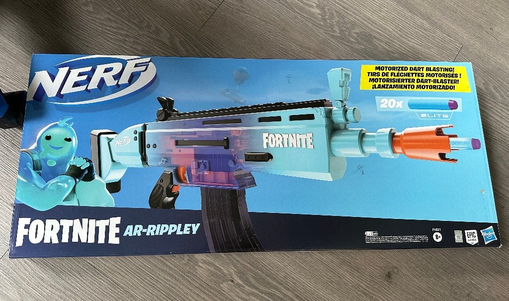 Hasbro Nerf Fortnite AR-Rippley Motorized Elite Dart Blaster, Ophalen of Verzenden, Nieuw