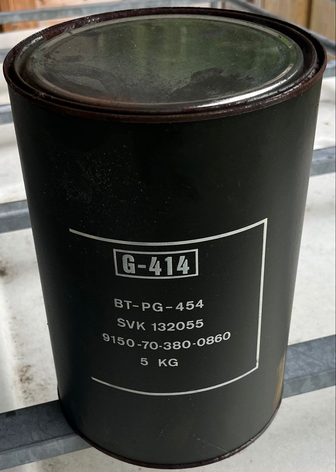 Blik G-414 vet - smeervet 5 KG, Ophalen of Verzenden
