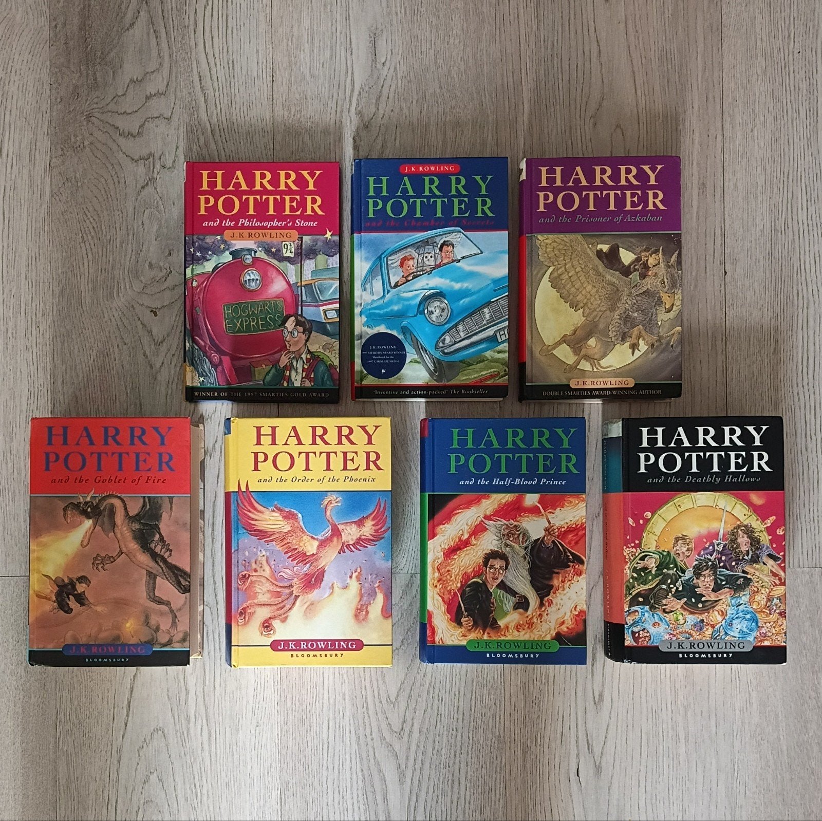 Harry Potter Bloomsbury set 1-7 J.K. Rowling, Ophalen of Verzenden, Boek of Poster