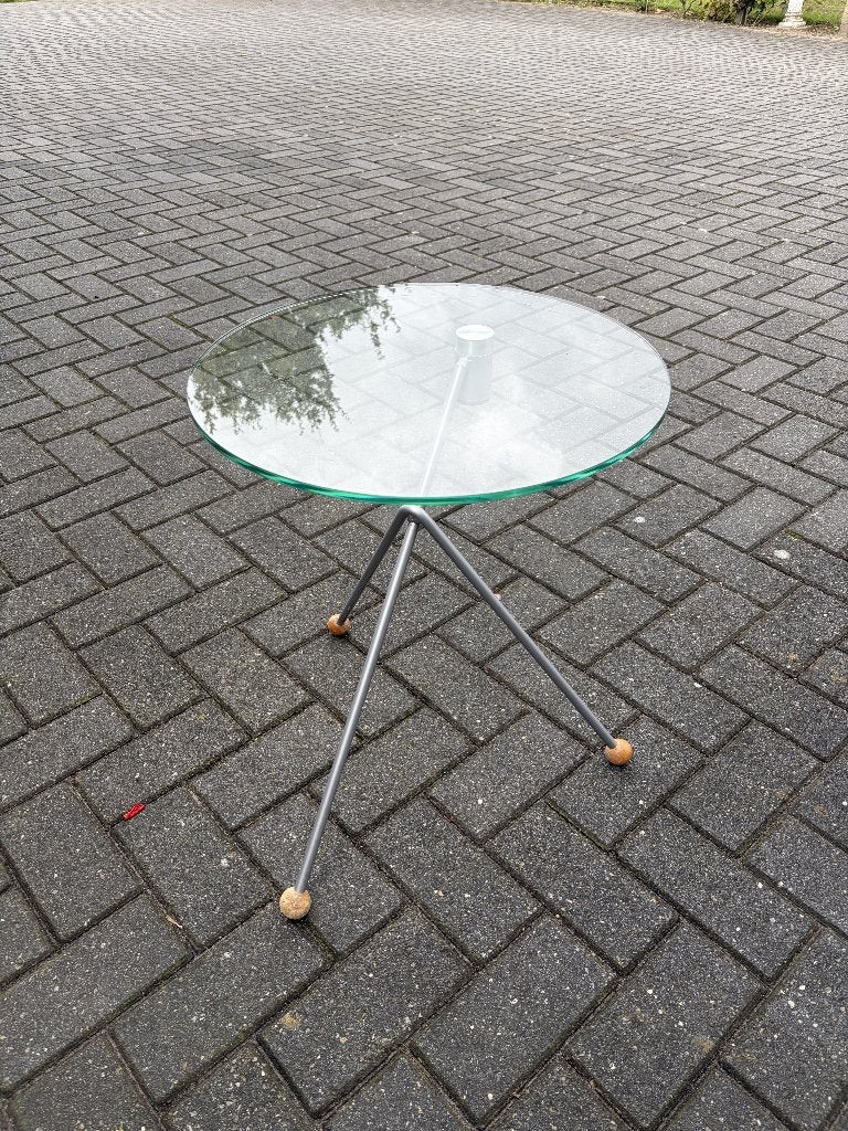 Glazen bijzettafel, Minder dan 55 cm, Gebruikt, Rond, Glas