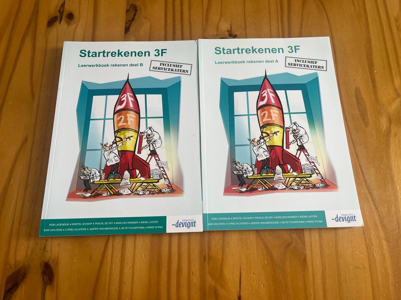 Startrekenen 3F Leerwerkboek deel A en B, Ophalen of Verzenden, Zo goed als nieuw, Wiskunde A