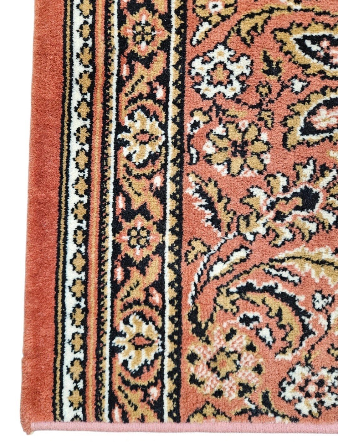 Vintage Perzisch wol tapijt loper koraal orange 70x222cm, Huis en Inrichting, Stoffering | Tapijten en Kleden, 200 cm of meer