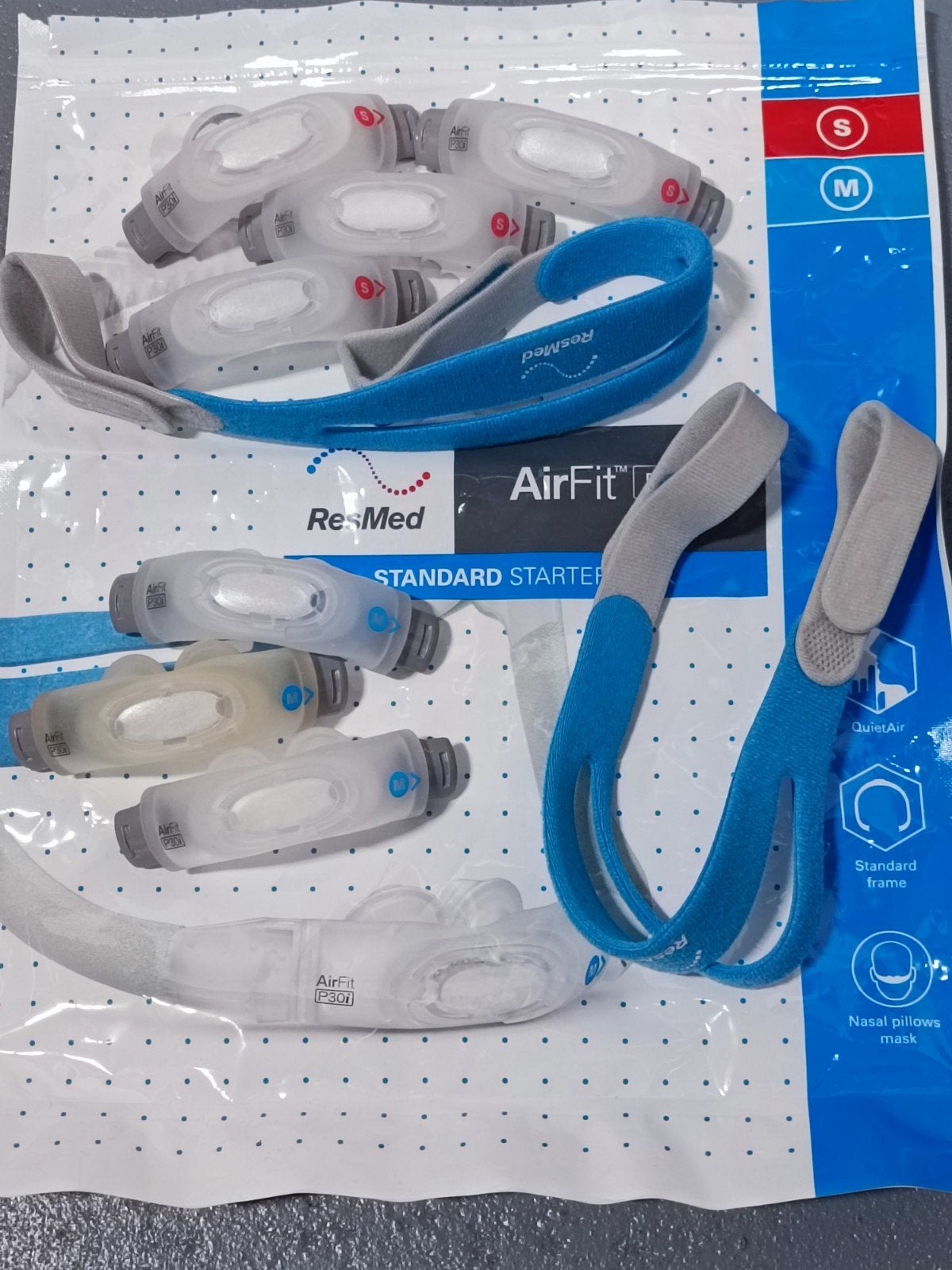 Resmed P30i neusmaskers M en S, nieuw!., Diversen, Ophalen of Verzenden, Nieuw