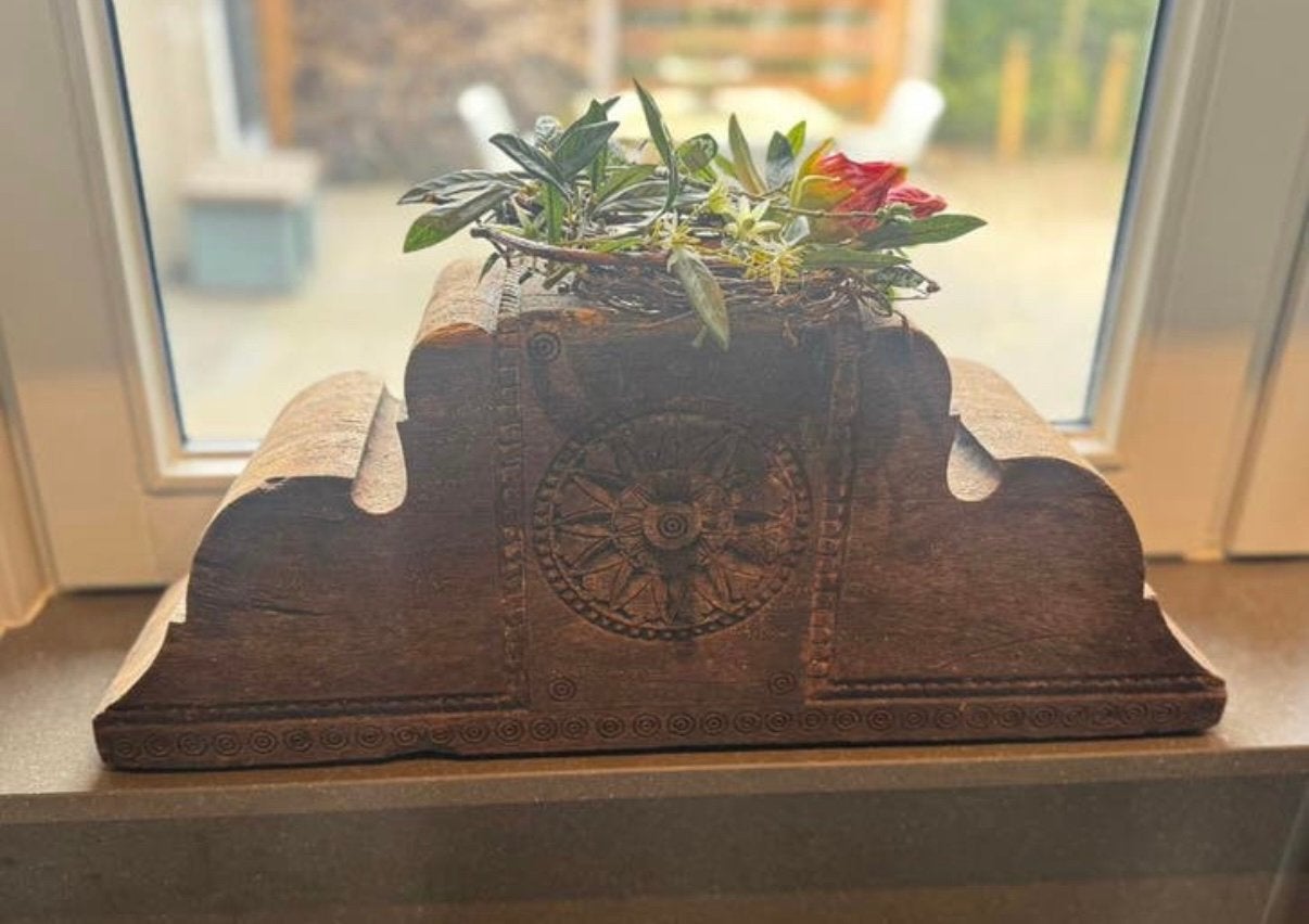 Oud houten bouw ornament., Ophalen, Zo goed als nieuw