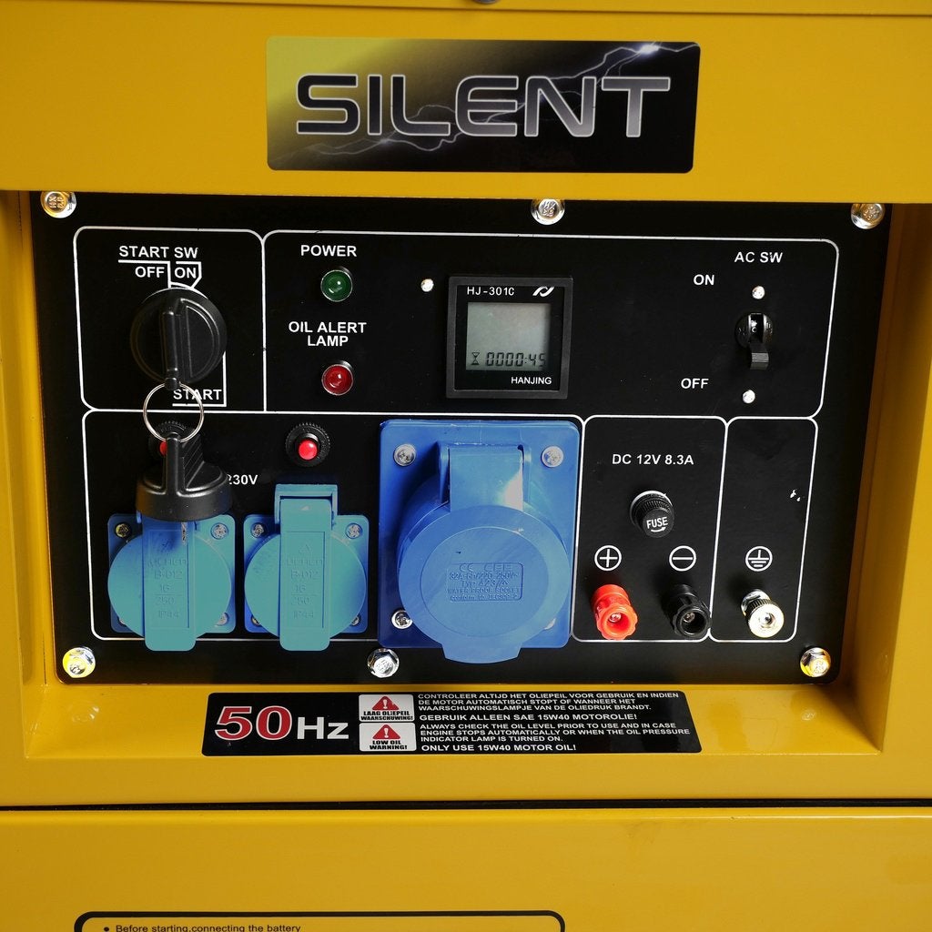 Diesel generator set geluidsgedempt 230V 5kW met ATS aanslui, Ophalen, Nieuw