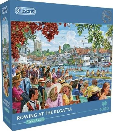 Gibsons - Rowing at the Regatta - 1000 stukjes, Ophalen of Verzenden, 500 t/m 1500 stukjes, Nieuw, Legpuzzel