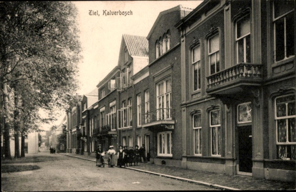 tiel, kvr8-2384 kalverbosch, Ophalen of Verzenden, Voor 1920, Gelopen, Gelderland