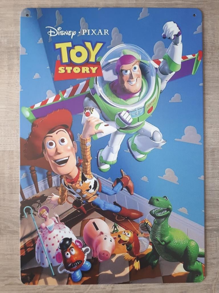 Toy Story Disney Pixar 20x30 cm Metalen Reclamebord, Ophalen of Verzenden, Nieuw, Reclamebord