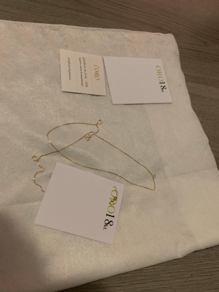 Goud Italiaanse ketting 18 kt, Ophalen, Nieuw, Goud, Goud
