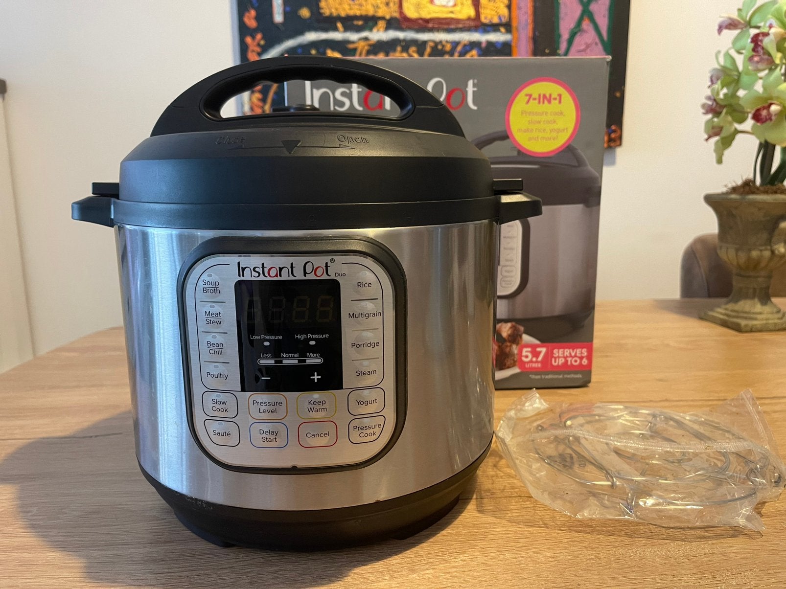 Instant Pot duo 60 slowcooker geen Crockpot, Ophalen of Verzenden, Timer, Gebruikt