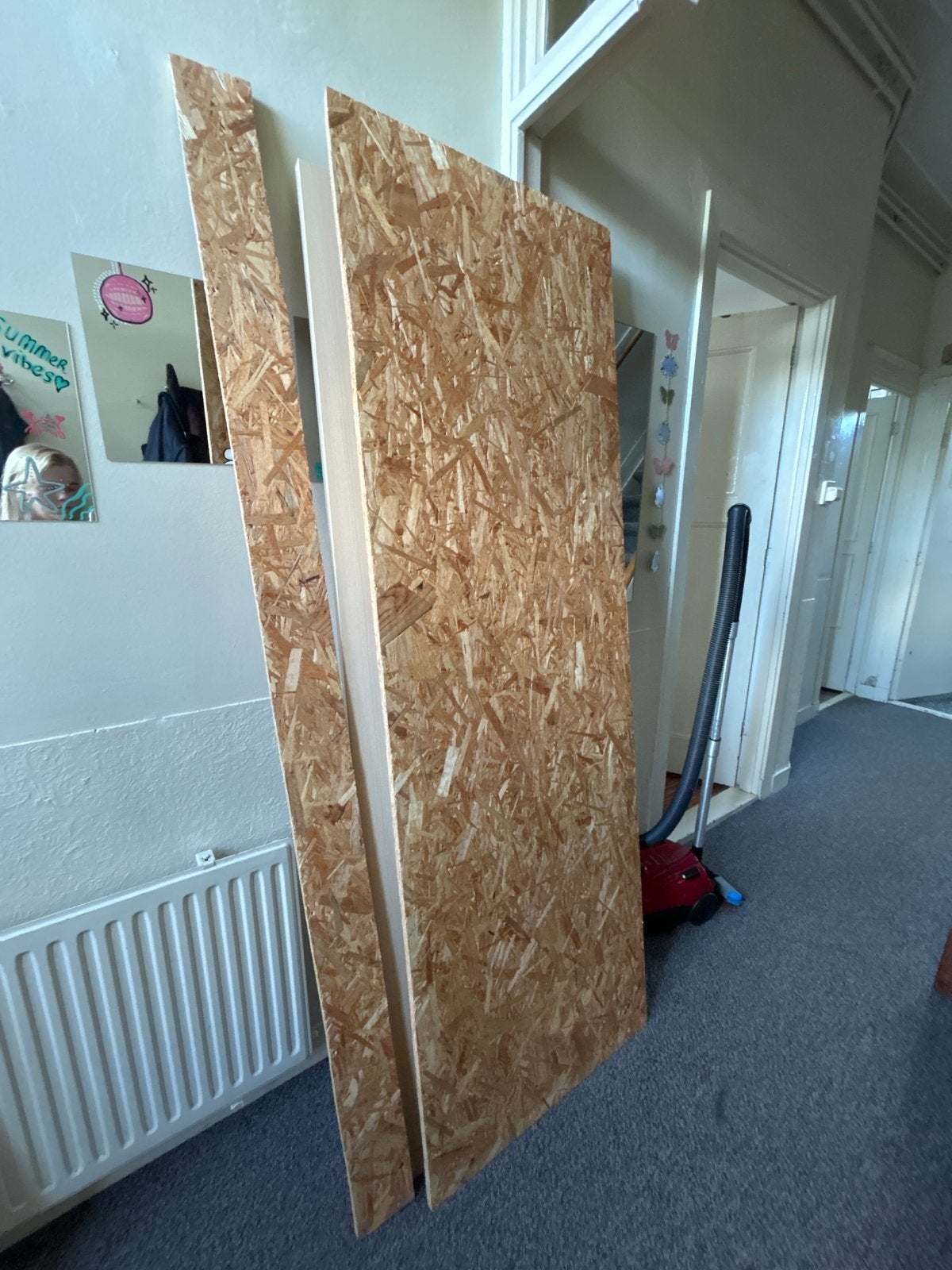 OSB-platen en houten panelen, Doe-het-zelf en Verbouw, Ophalen, Gebruikt, Hout, 20 tot 50 mm