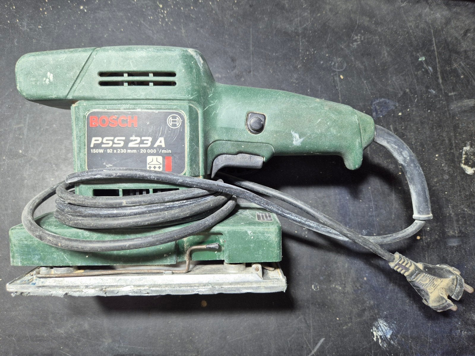 BOSCH SCHUURMACHINE, Ophalen of Verzenden, Gebruikt, Minder dan 600 watt, Vlakschuurmachine