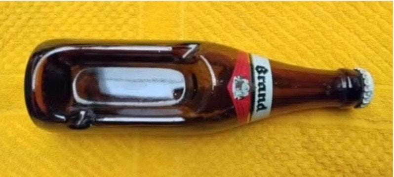 Brand bierfles asbak vintage, Ophalen, Zo goed als nieuw, Overige typen, Brand