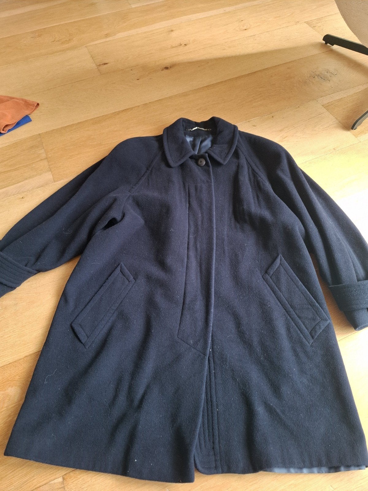 HMC wollen kasjmier jas maat 44 (XL), Blauw, Maat 46/48 (XL) of groter, HMC, Ophalen of Verzenden