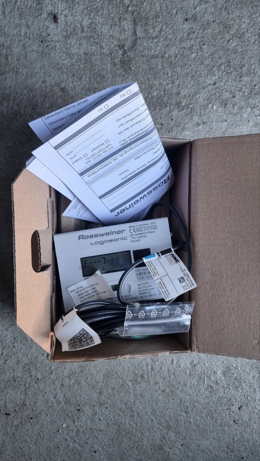 Rossweiner Logasonic Warmtemeter - Nieuw in doos, Ophalen of Verzenden, Nieuw