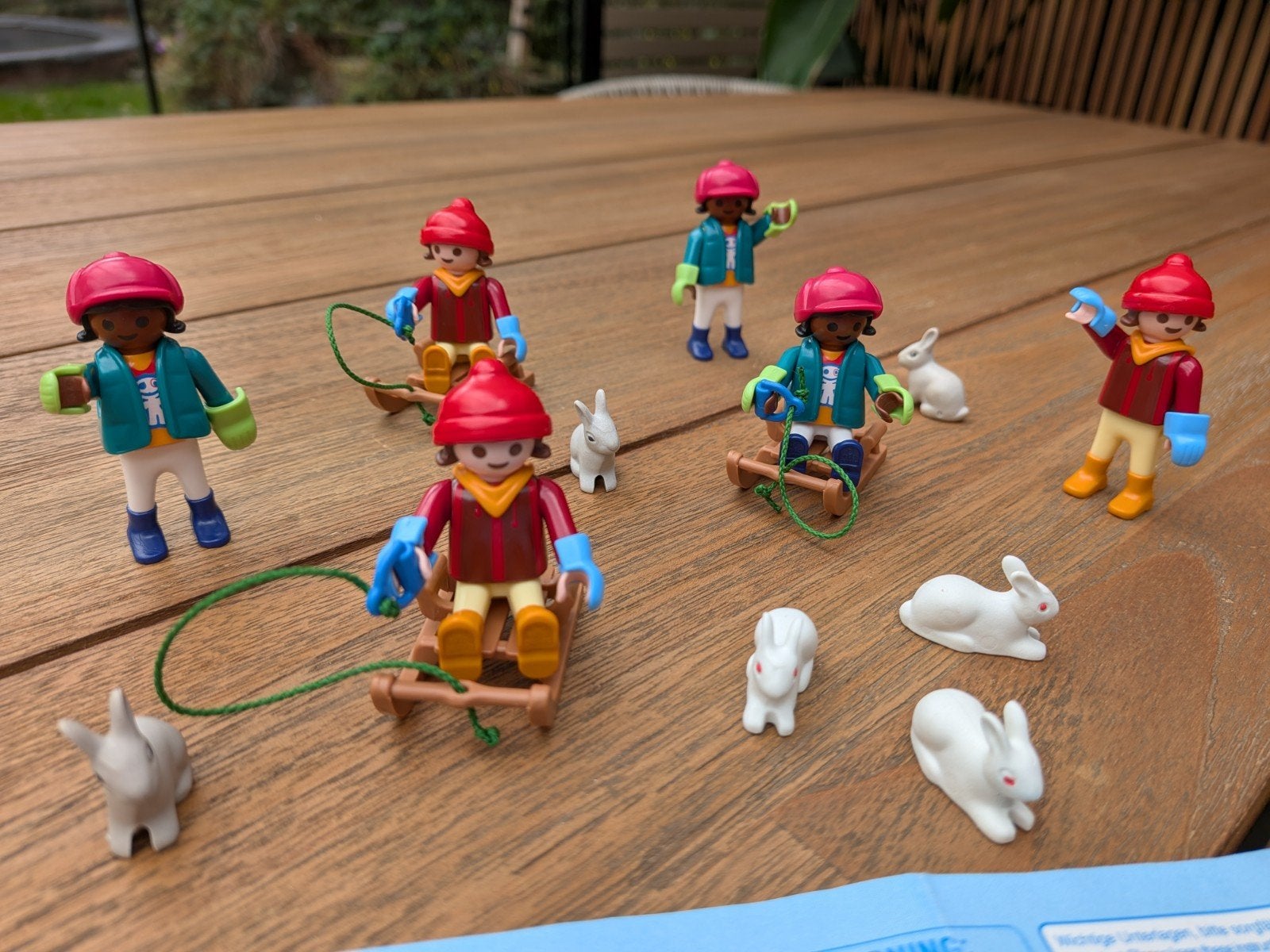 3x Playmobil set 70250 Winterpret met slee en konijntjes, Complete set, Ophalen of Verzenden, Zo goed als nieuw, Figuren