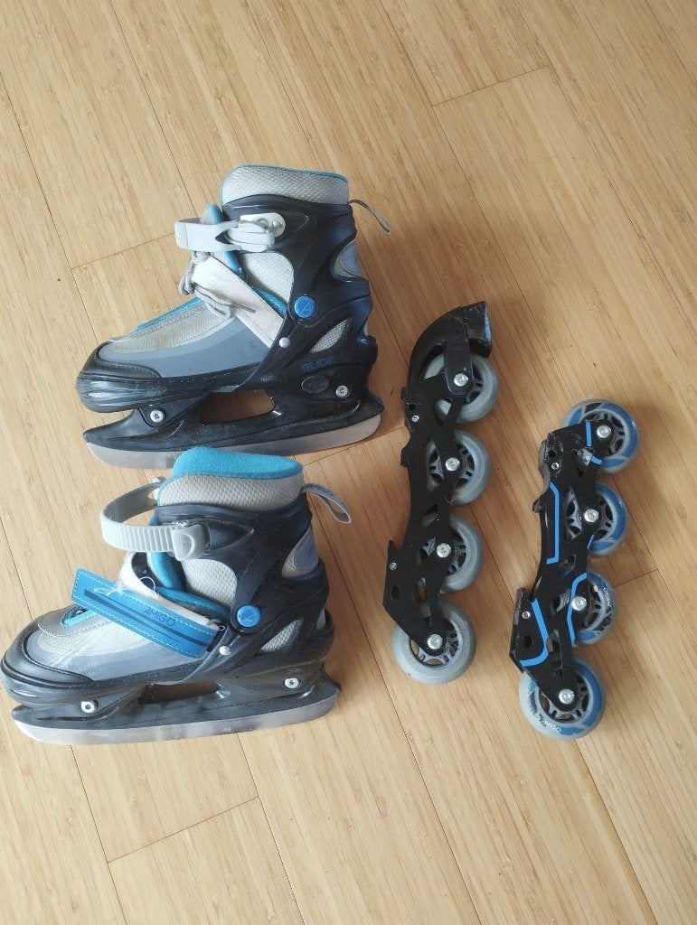 Combi skeelers ijshockey schaatsen maat 34 - 37, Overige merken, Kinderen, Ophalen of Verzenden, Inline skates 4 wielen