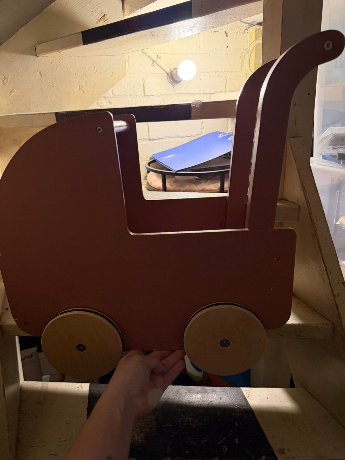 Little dutch houten poppenwagen, Ophalen, Gebruikt