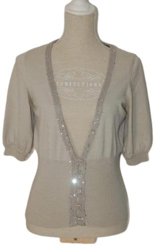Claudia Sträter, Strater top, vestje, grijs, Mt. 38 / M, Kleding | Dames, Maat 38/40 (M), Overige kleuren, Verzenden, Zo goed als nieuw