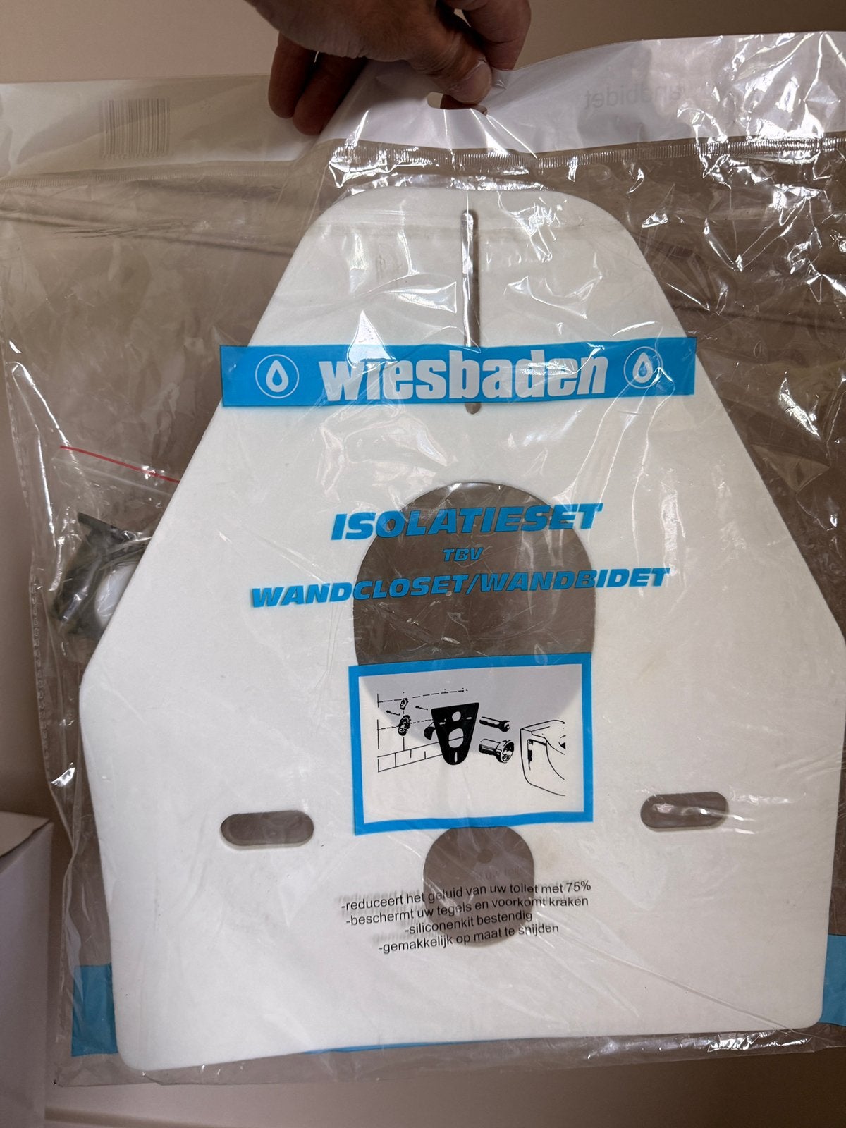 2x Wiesbaden isolatieset wandcloset/wandbidet, Ophalen, Nieuw, Toilet