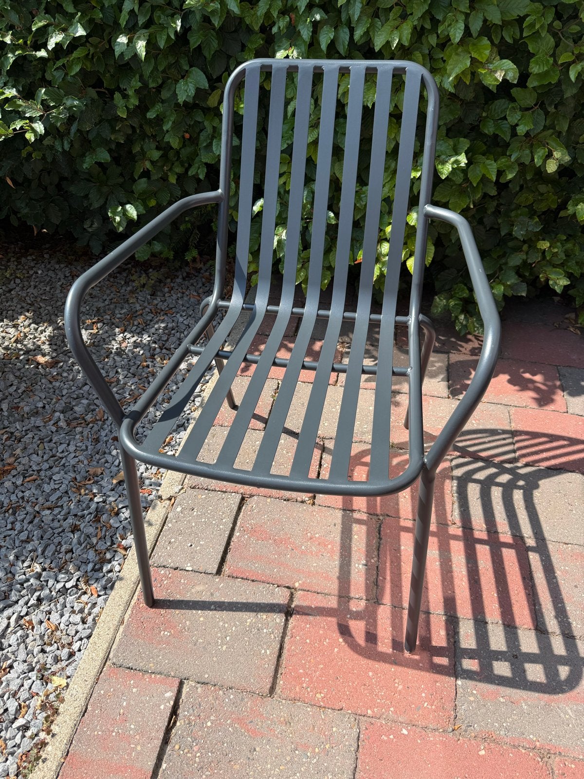 6x Intratuin Melle tuinstoelen met Hartman kussens, Ophalen, Zo goed als nieuw, Metaal, Stapelbaar