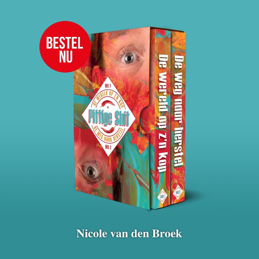 Pittige Shit = Luxe giftbox met 2 boeken van Nicole vd Broek, Boeken, Reisverhalen, Ophalen of Verzenden, Nieuw, Nicole van den Broek